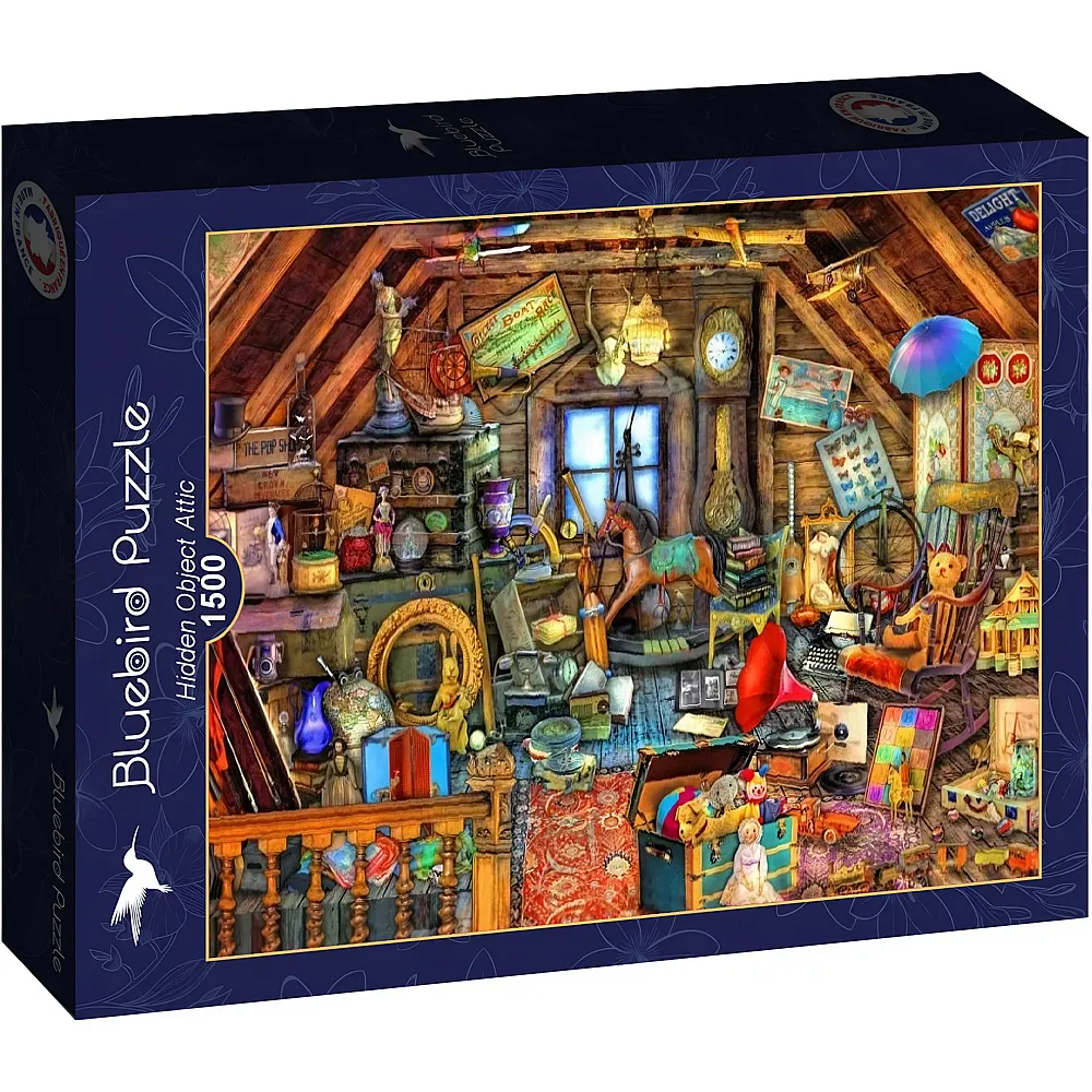 Bluebird Puzzle Hidden Object Attic - 1500 Teile