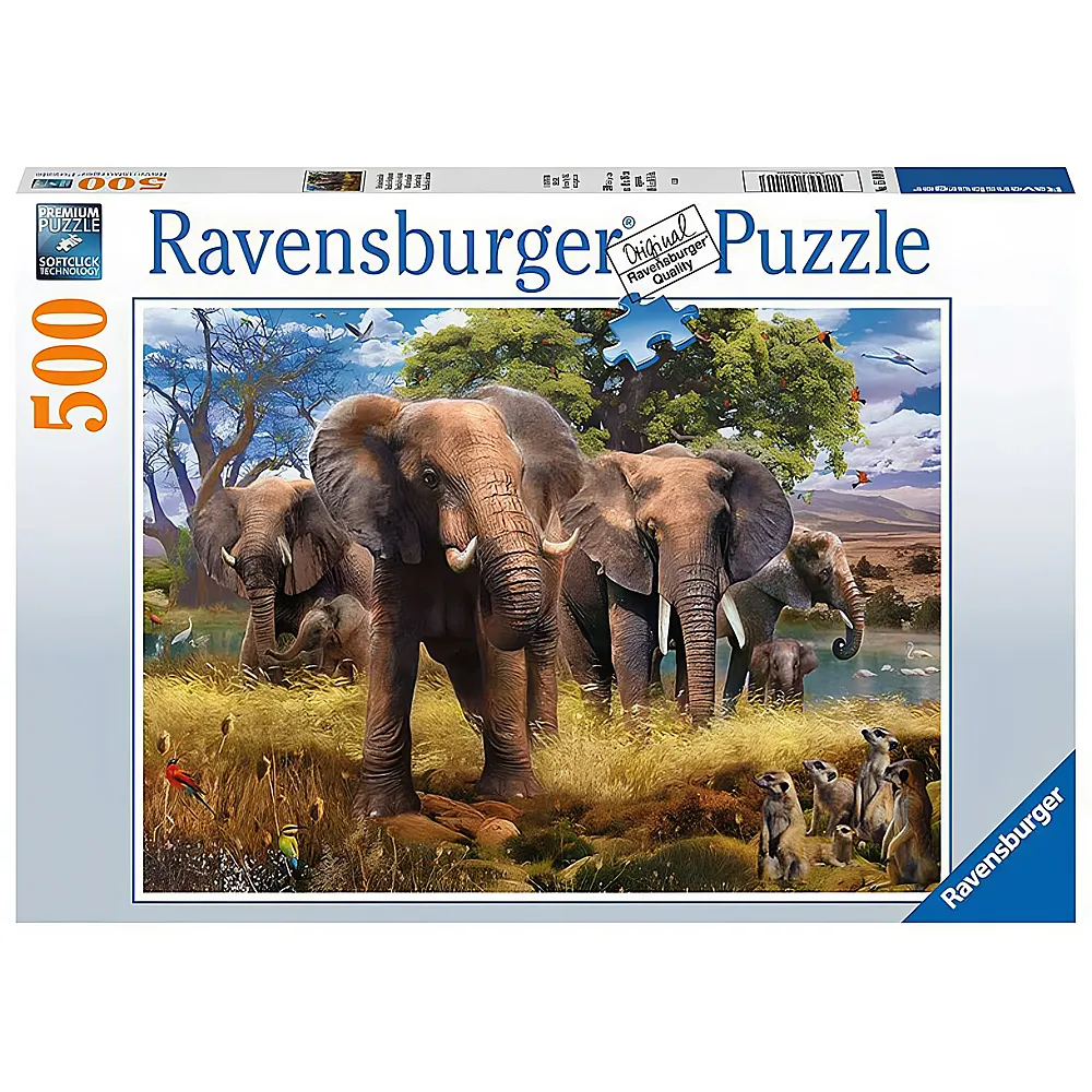 Ravensburger Puzzle Elefantenfamilie 500Teile