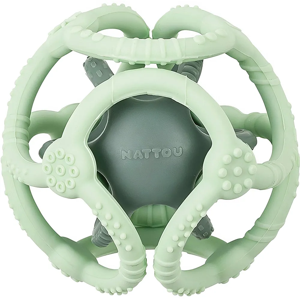 Nattou 2in1 Silikonball Mint -  10 cm