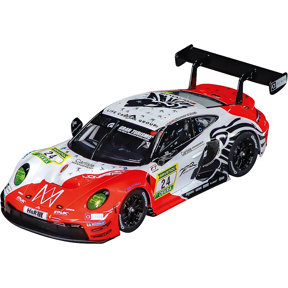 meinspielzeug - Carrera Digital 124 Porsche 911 GT3 R, No.24 Lionspeed GP | Rennbahn Fahrzeuge