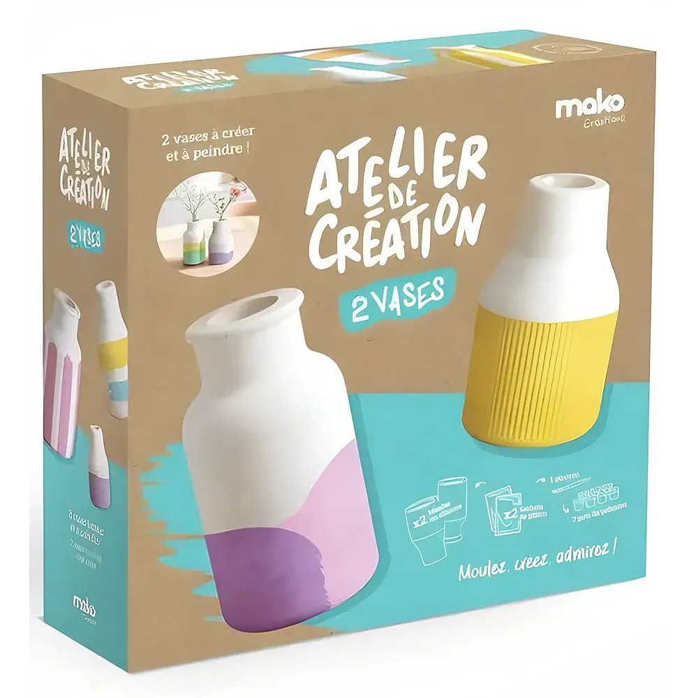 Mako Moulages Mako Coffret L'atelier DE Creation - Mes Vases FR