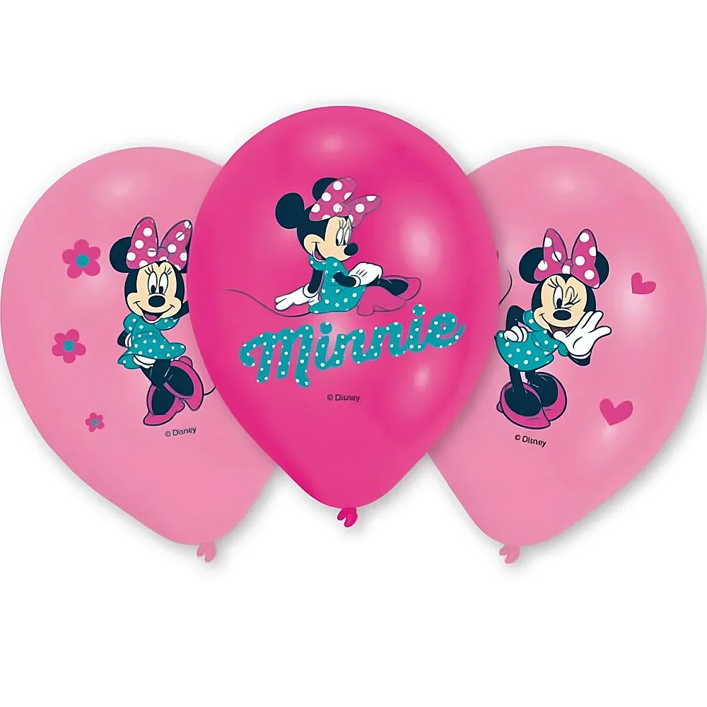 Amscan Minnie Mouse Ballone 6Teile | Kindergeburtstag