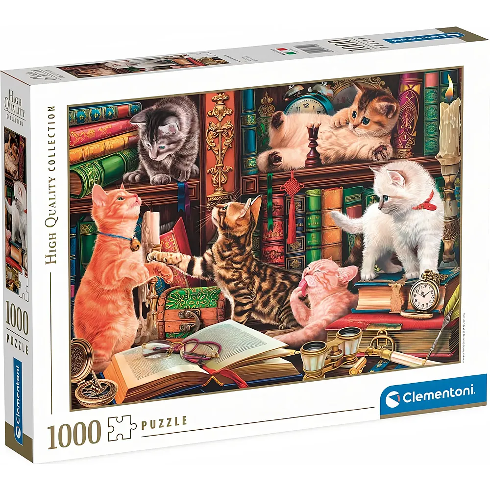 Clementoni Puzzle Neugierige Katzen - 1000 Teile