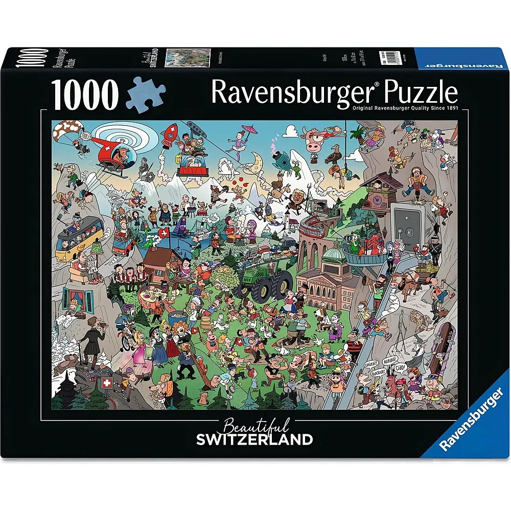Ravensburger Puzzle Beautiful Switzerland Wimmelbild Schweiz - 1000 Teile