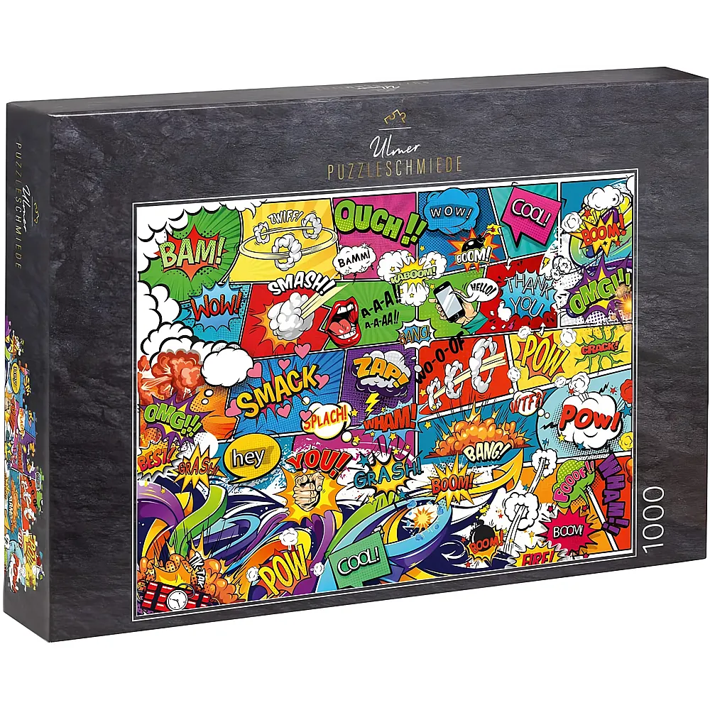 Ulmer Puzzleschmiede Boom - Comic-Wallpaper-Illustration 1000Teile
