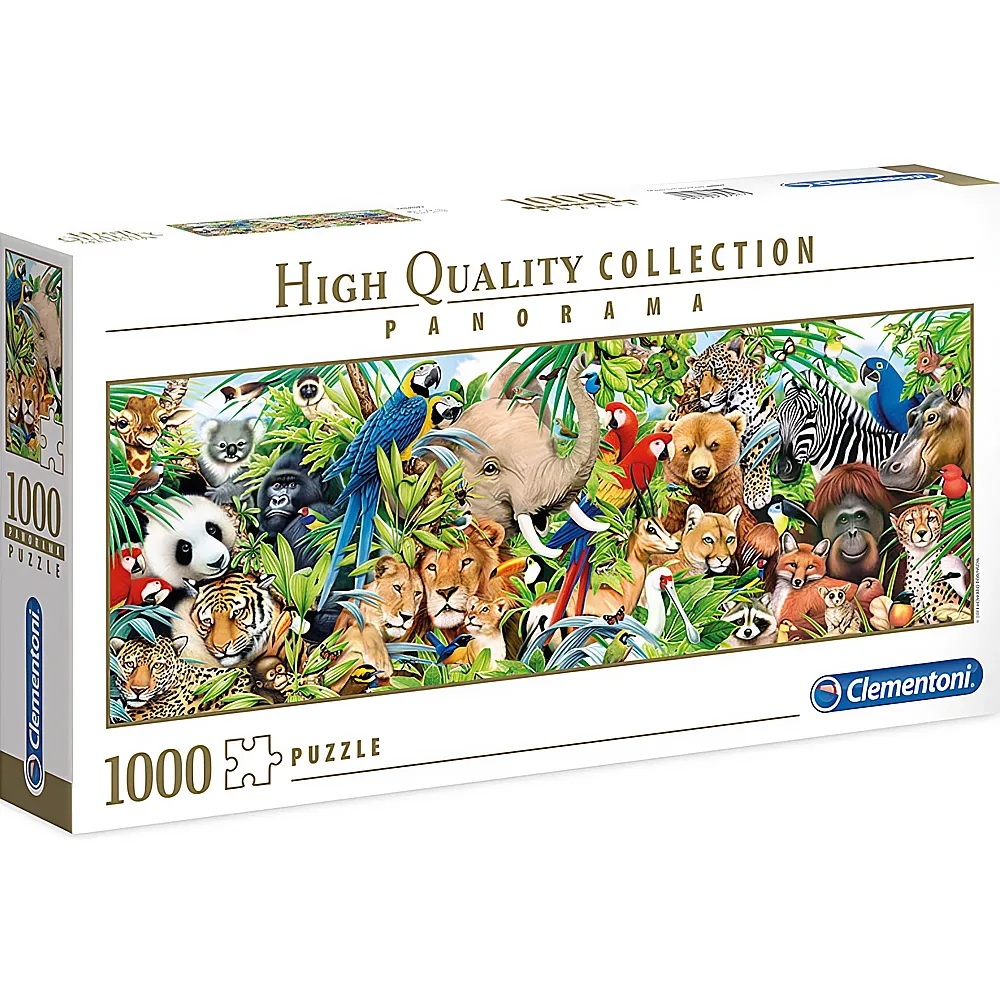 Clementoni Puzzle High Quality Collection Panorama Wildlife 1000Teile