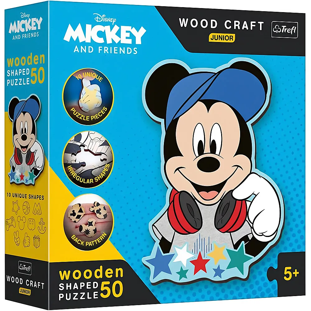 Trefl Puzzle Wood Craft Mickey Mouse - 50 Teile