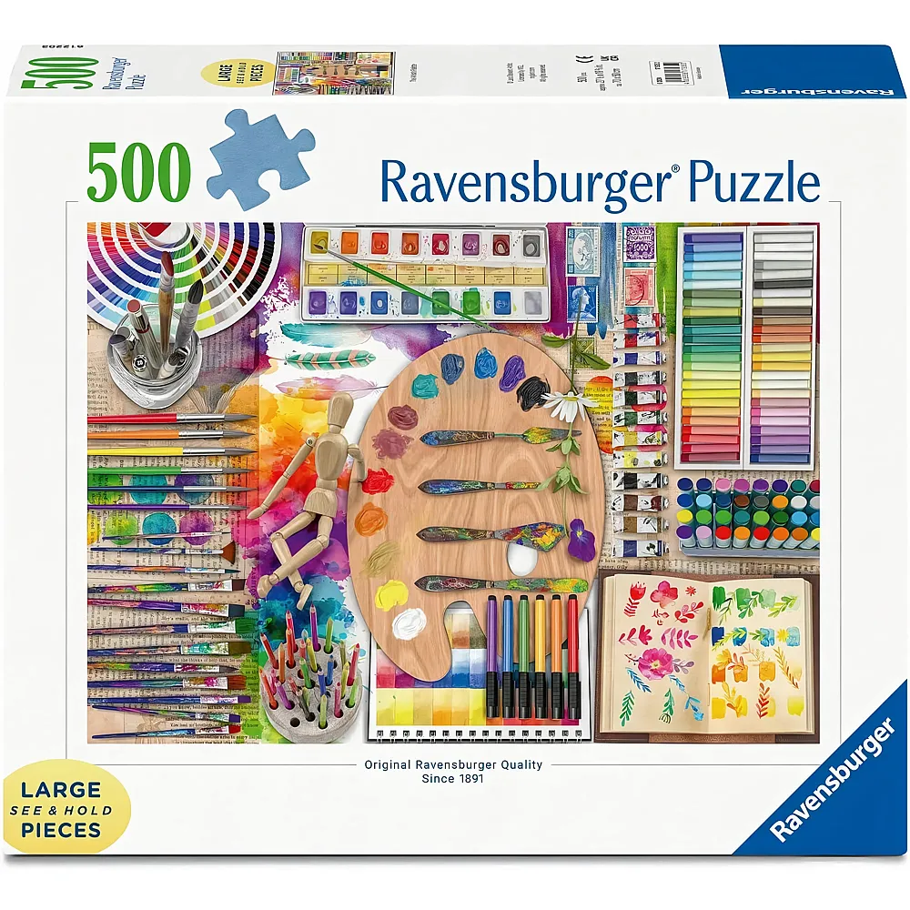 Ravensburger Puzzle Die Palette des K�nstlers - 500 Teile