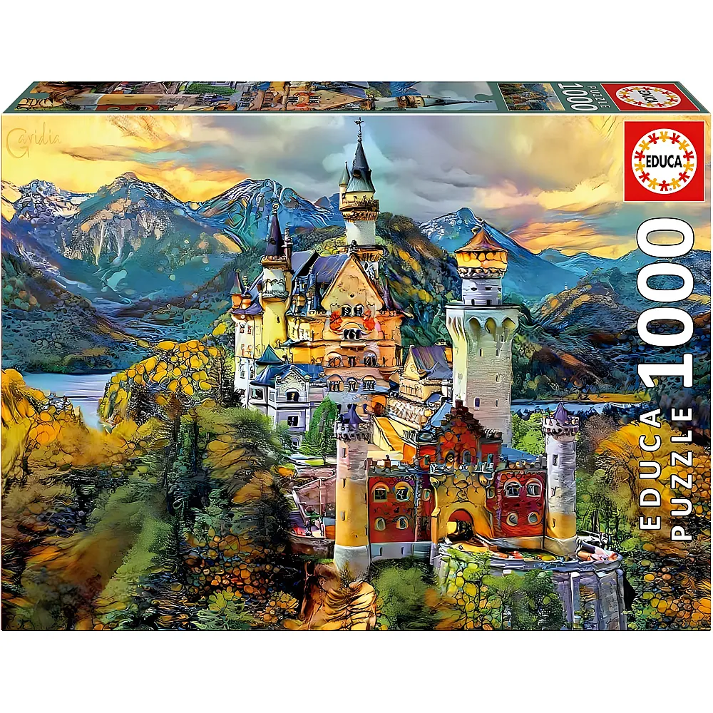Educa Puzzle Ch�teau de Neuschwanstein Hream City Art - 1000 Teile