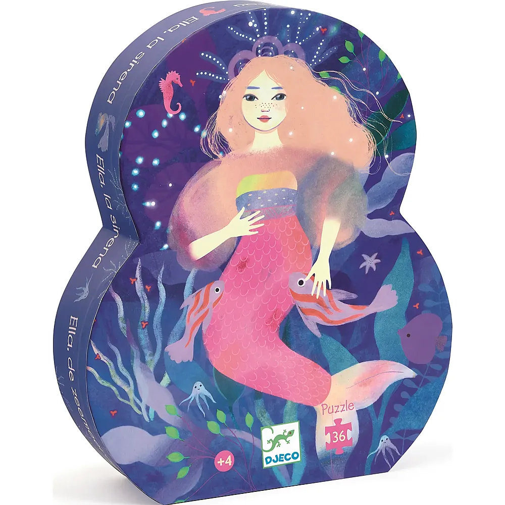 Djeco Puzzle Ella, die Meerjungfrau - 36 Teile