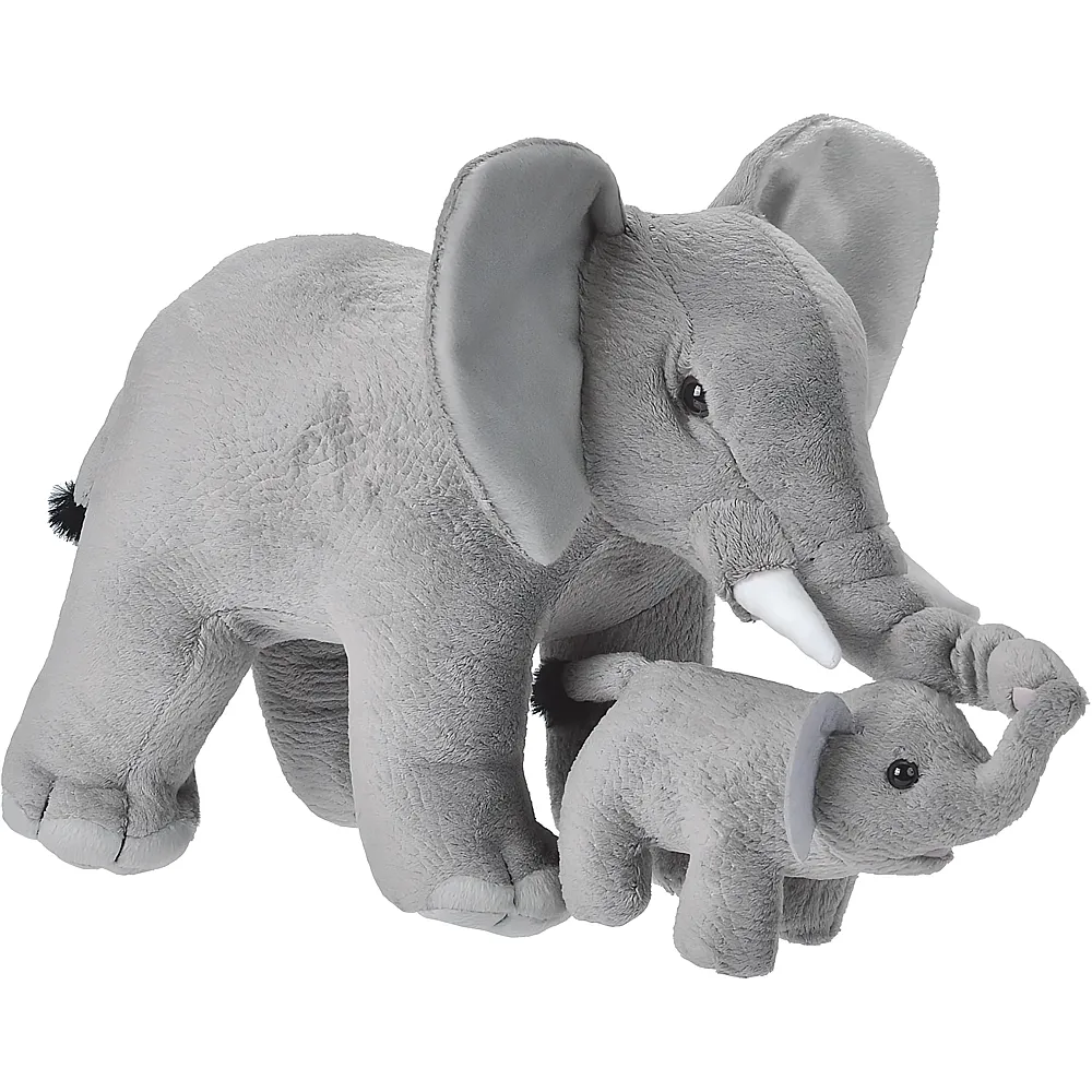 meinspielzeug - Wild Republic African Elefant mit Baby 38cm | Wildtiere Pl�sch