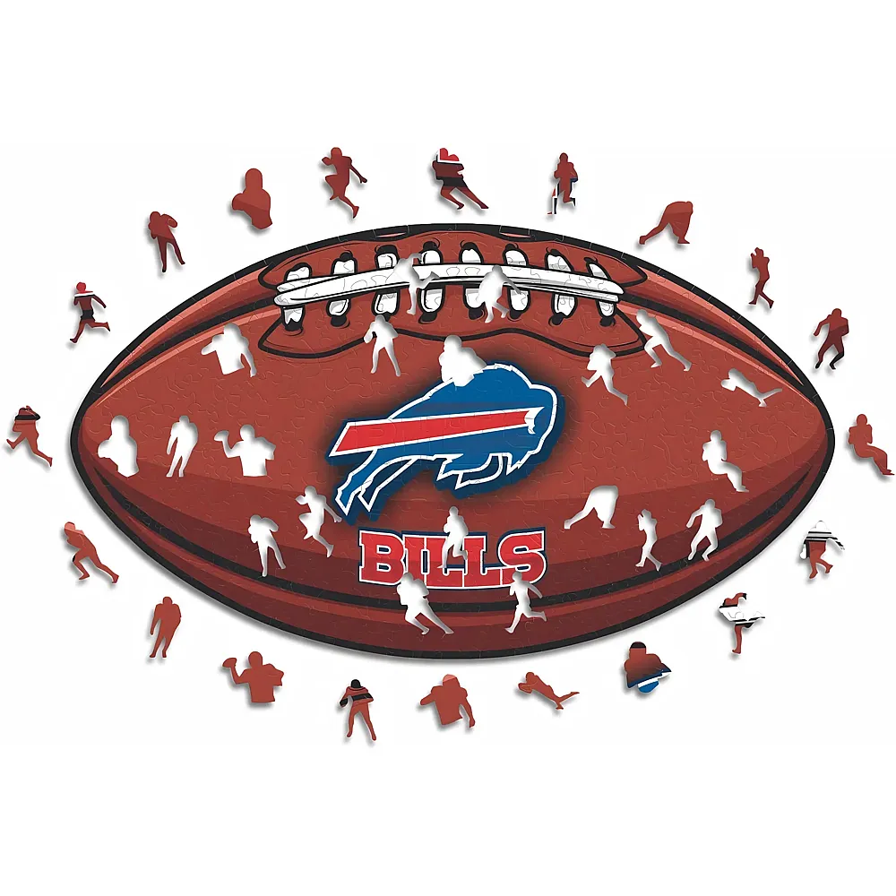 meinspielzeug - Iconic Puzzle Buffalo Bills Crest 150Teile NFL | Holzpuzzle