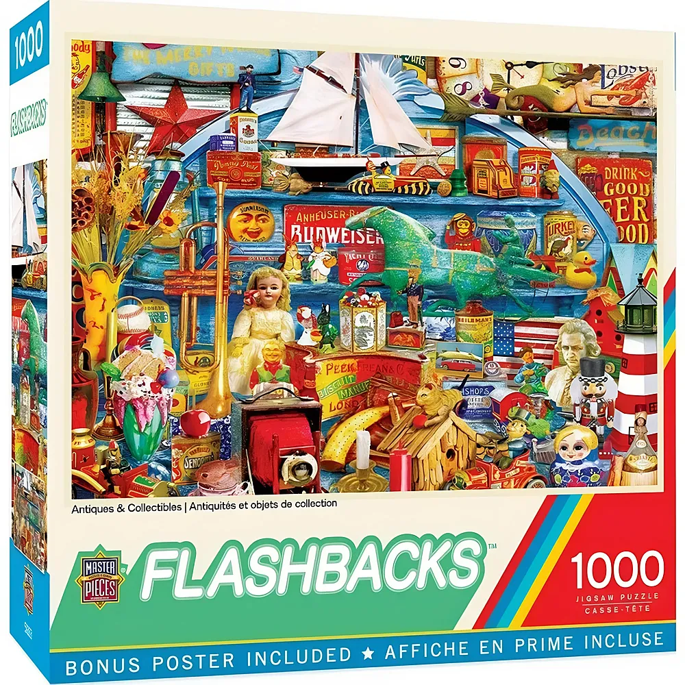 Master Pieces Puzzle Flashbacks Antiques and Collectibles 1000Teile