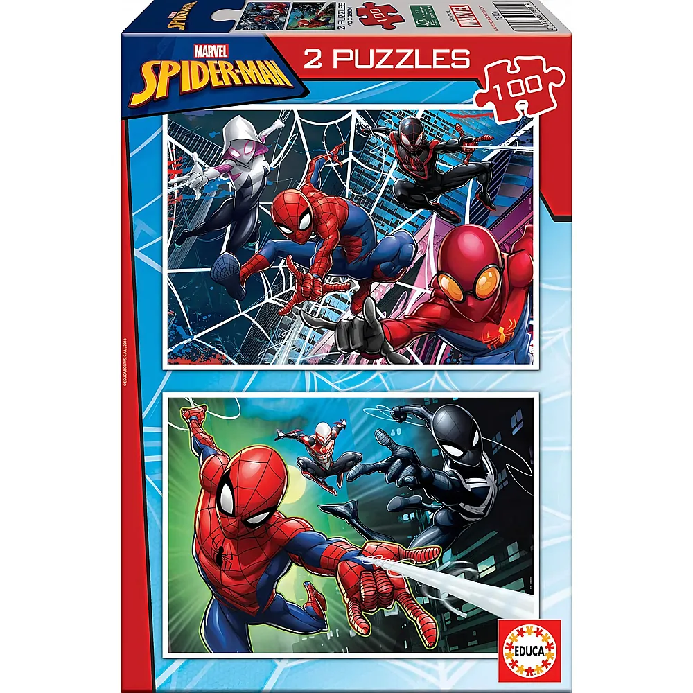 Educa Puzzle 2in1 Spiderman - 100 Teile