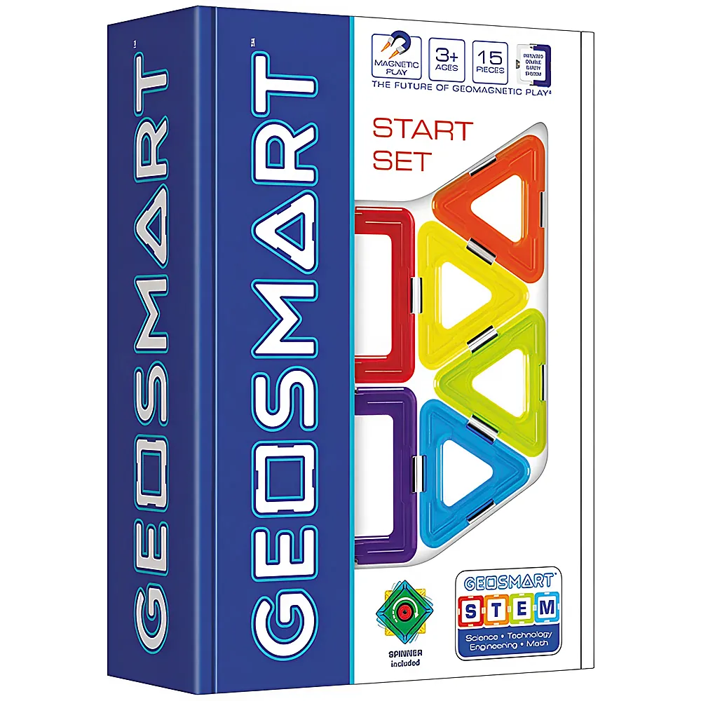 GeoSmart Start Set 15Teile | Magnet-Baukasten