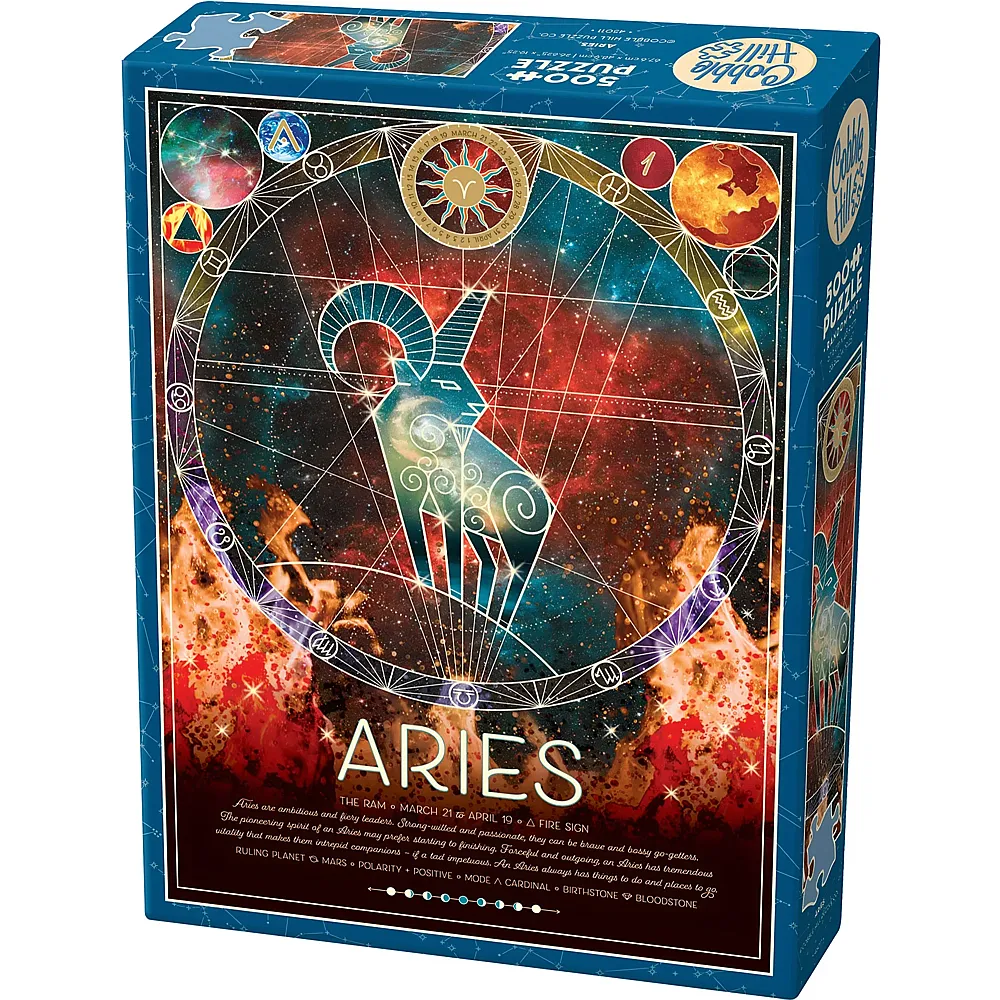 Cobble Hill Puzzle Sternzeichen Widder 500Teile