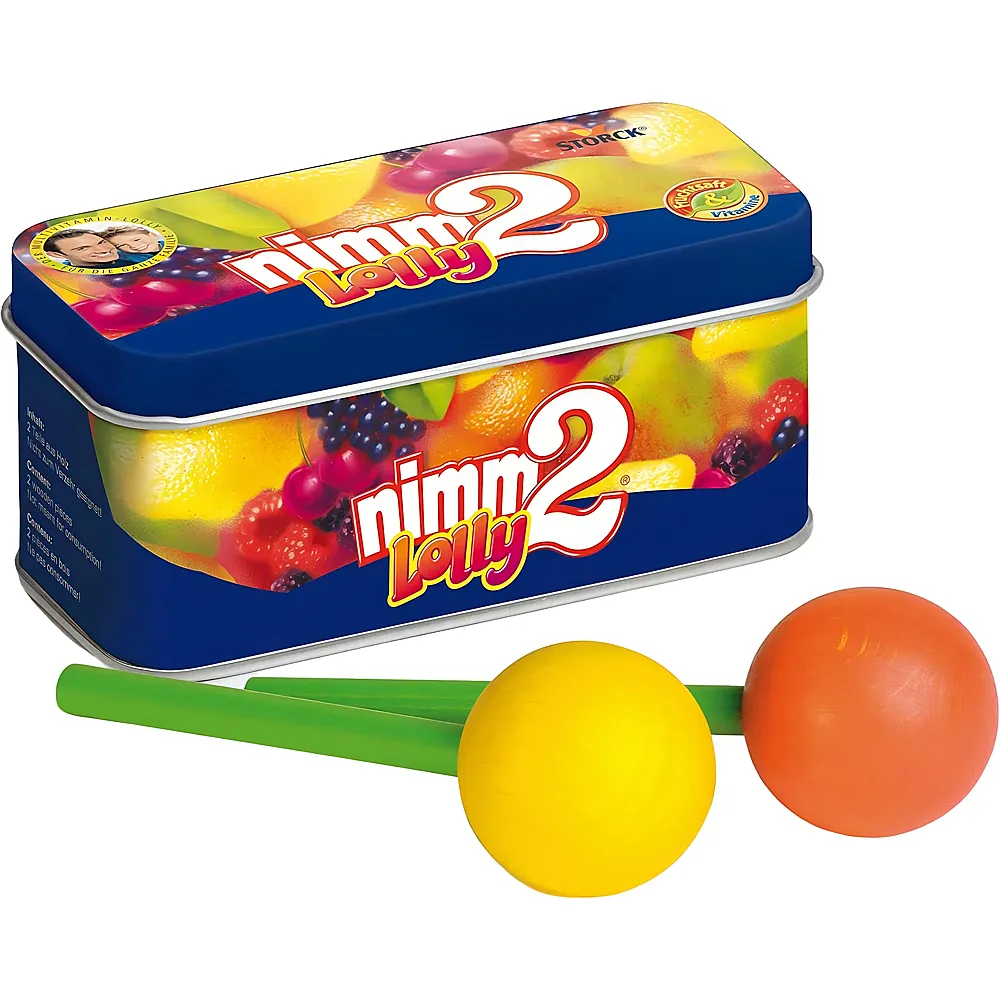 Erzi nimm2 Lollies aus Holz in der Dose
