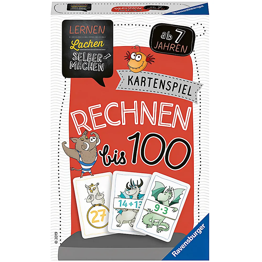 Ravensburger Lernen Lachen Selbermachen Kartenspiel Rechnen bis 100