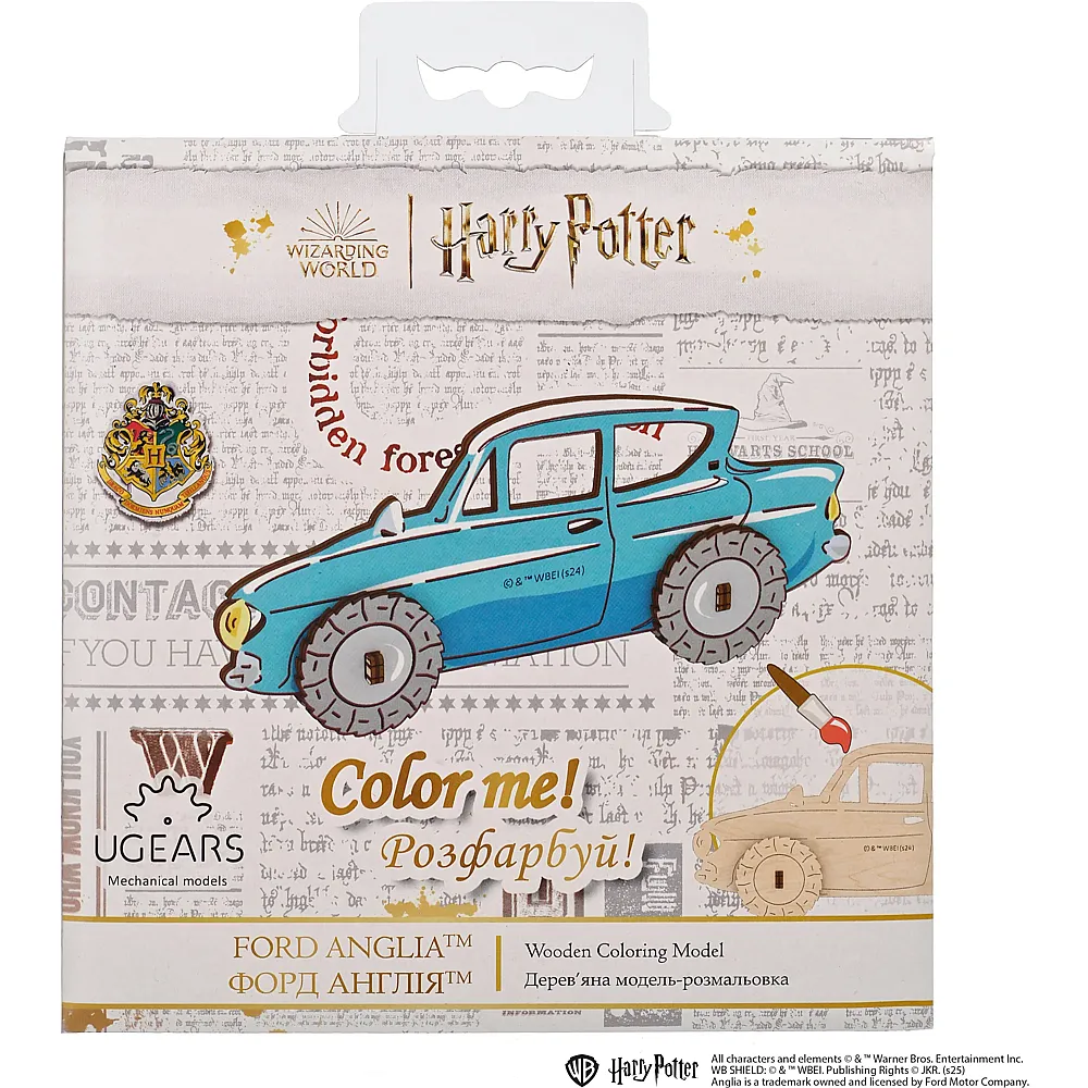Ugears Model HP Coloring Ford Anglia 7er Set fr-de-en-pol-es-ukr