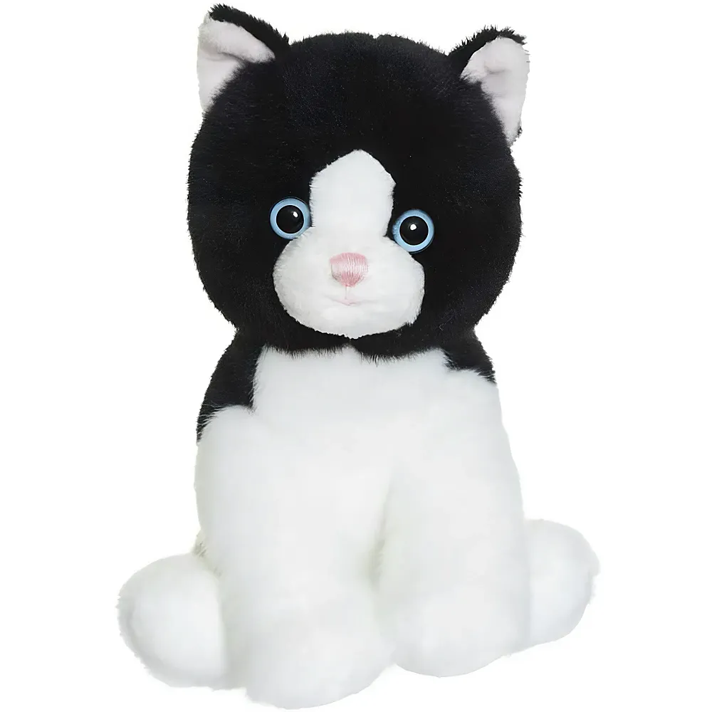 Teddykompaniet Katze Schwarz - 18 cm