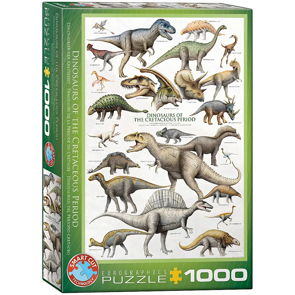 Eurographics Puzzle Dinosaurier der Kreidezeit 1000Teile | Puzzle 1000 Teile