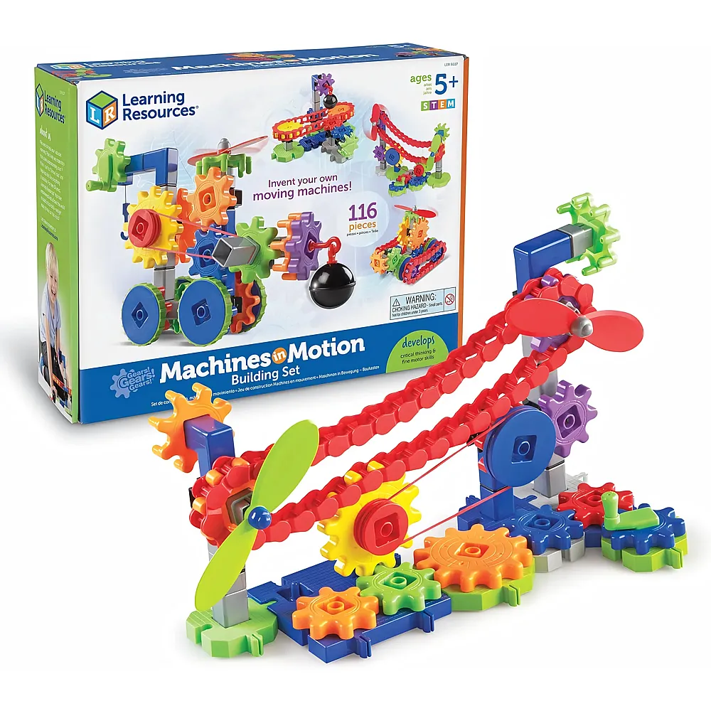 Learning Resources Gears Gears Gears Maschinen in Bewegung 116Teile