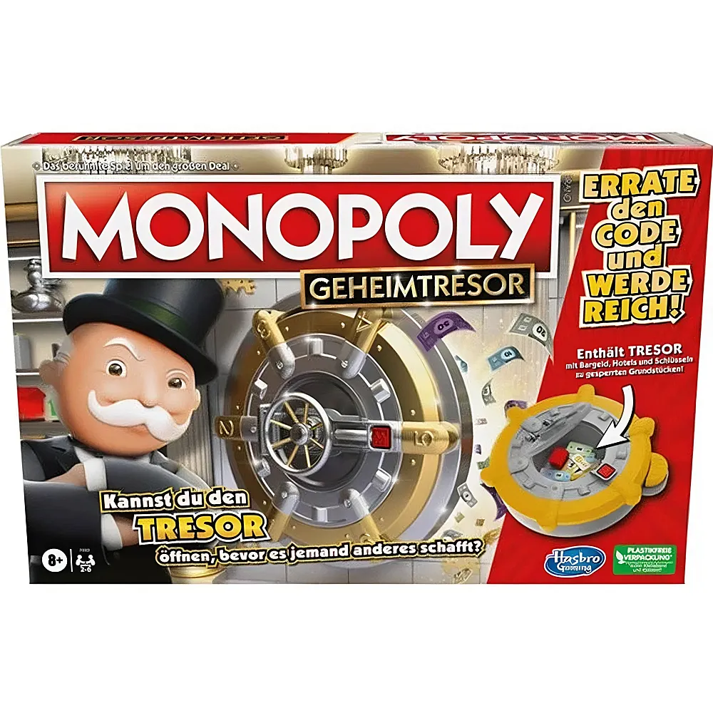 Hasbro Gaming Monopoly Geheimtresor DE