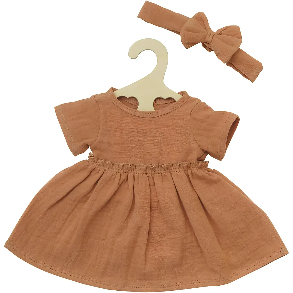 Heless Puppenkleid mit R�schen und Haarband Salbeigr�n - 35 - 45 cm