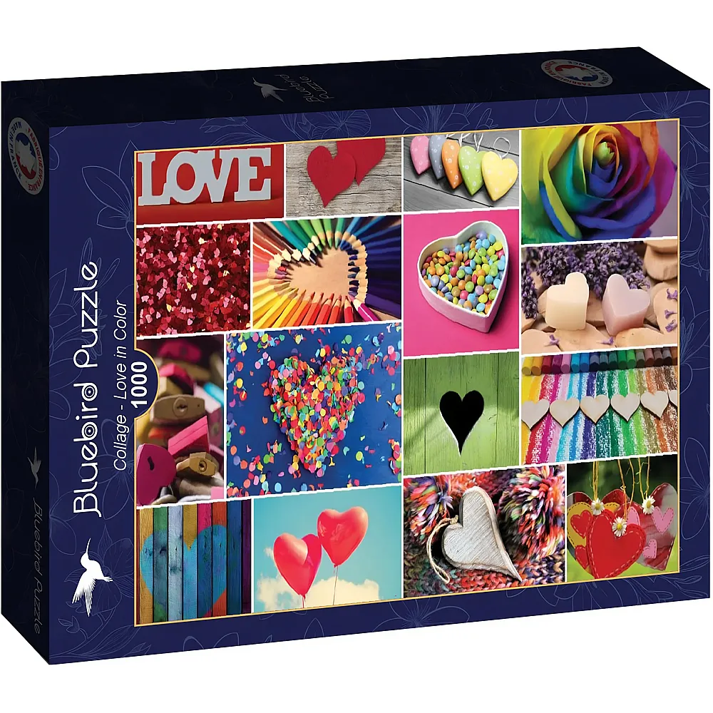 Bluebird Puzzle Collage - Love in Color - 1000 Teile