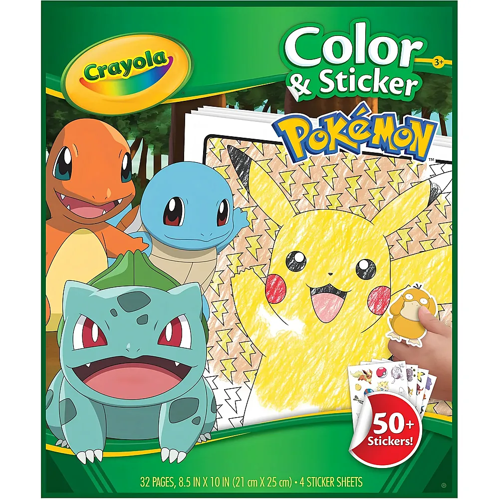 Crayola Mal- und Stickerbuch Pok�mon