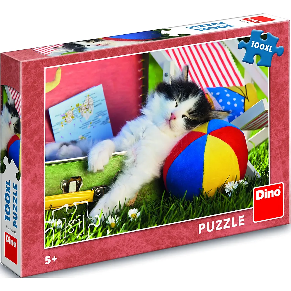 Dino Puzzle Kitten nap - 100 Teile