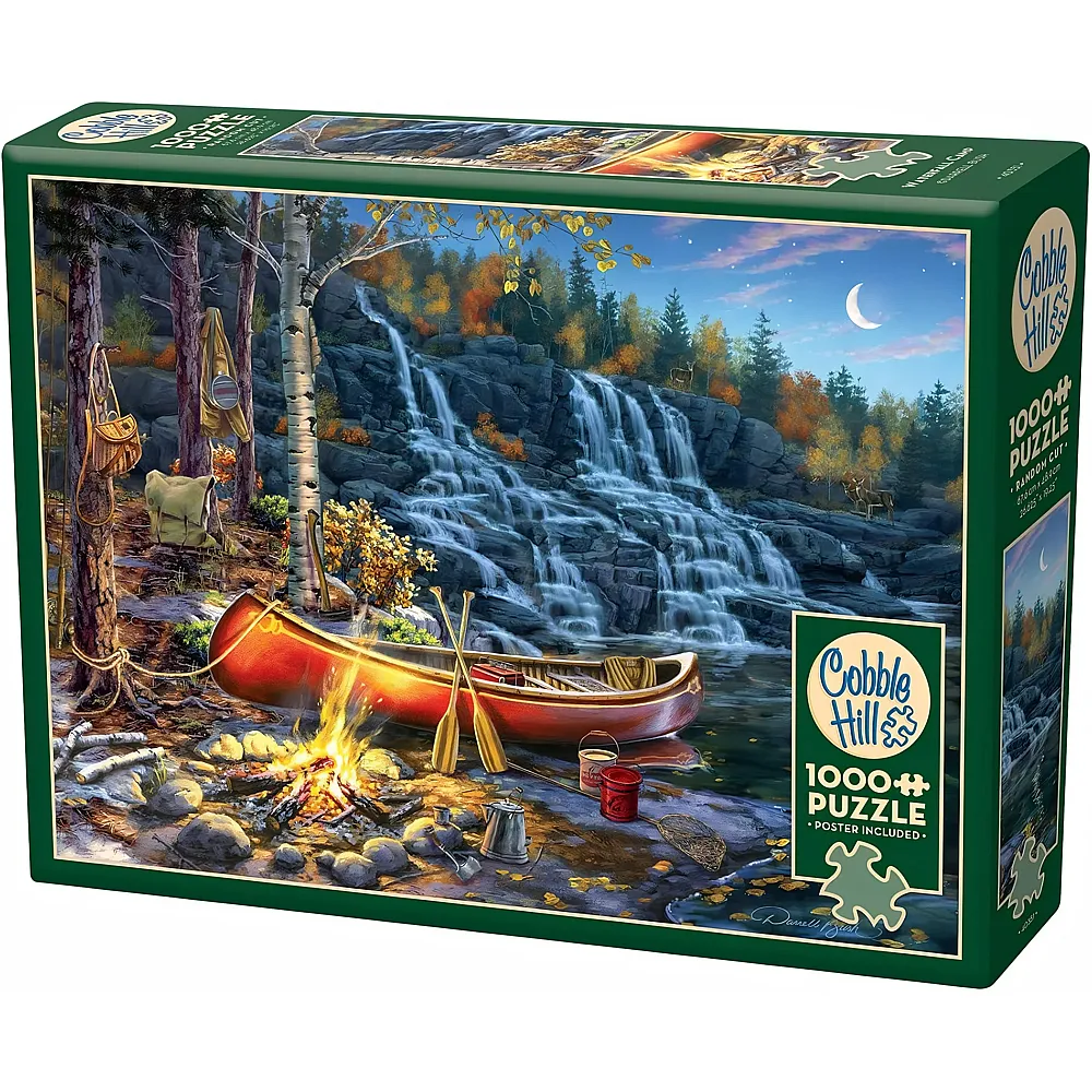 Cobble Hill Puzzle Wasserfall-Camp - 1000 Teile