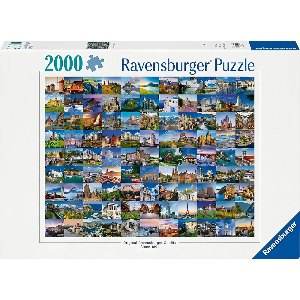 Ravensburger Puzzle 99 Places in Europe 98x75cm