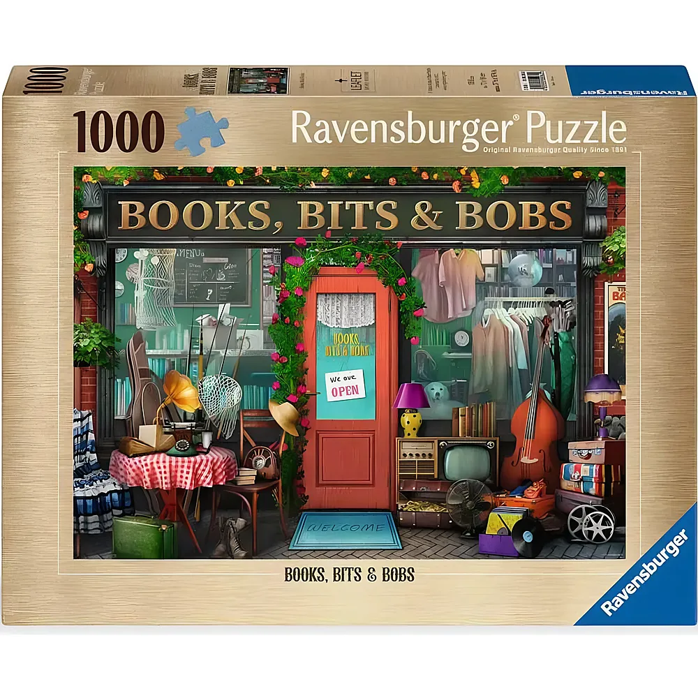 Ravensburger Puzzle 2D 1000 elementw: Ksiegarnia, Nowy Design