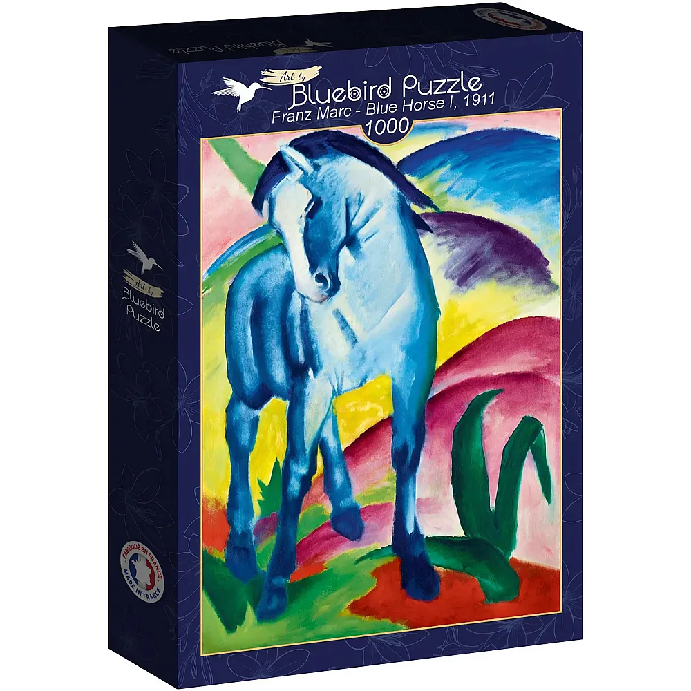 Bluebird Puzzle Franz Marc Blue Horse I, 1911 - 1000 Teile