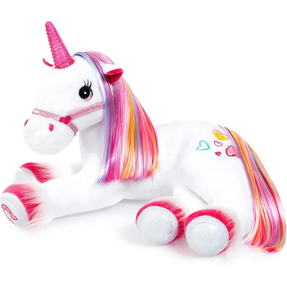 meinspielzeug - Bayer Einhorn mit Licht & Sound 40cm | Diverse Tiere Pl�sch