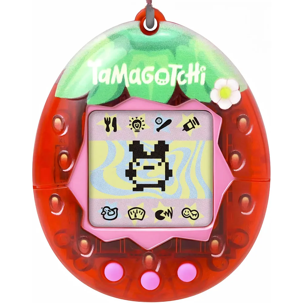 Bandai Tamagotchi - Original Tamagotchi - Fresh Strawberry - Elektronisches virtuelles Haustier - Interaktives