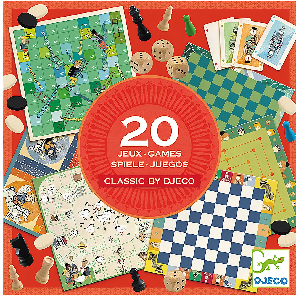 Djeco Classic Box 20 Spiele