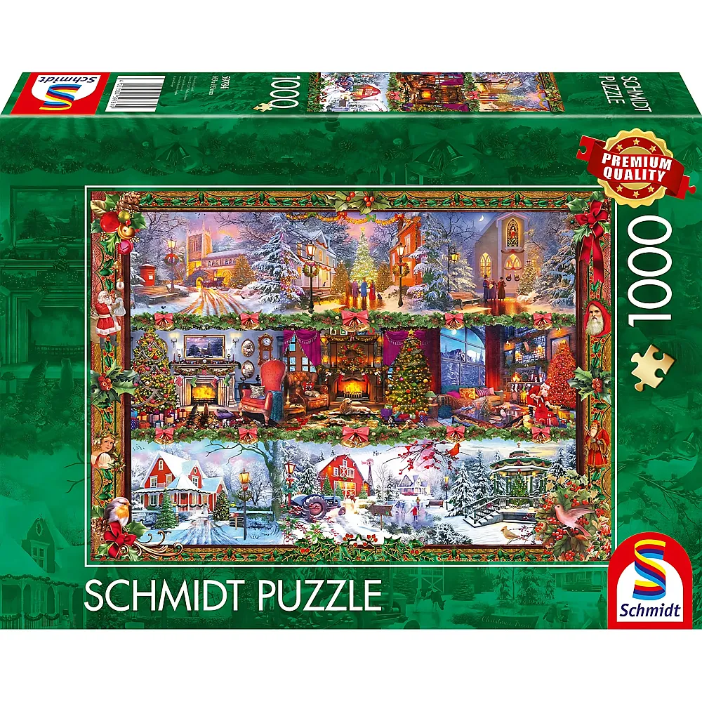 Schmidt Puzzle Fr�hliche Weihnachtszeit 1000Teile