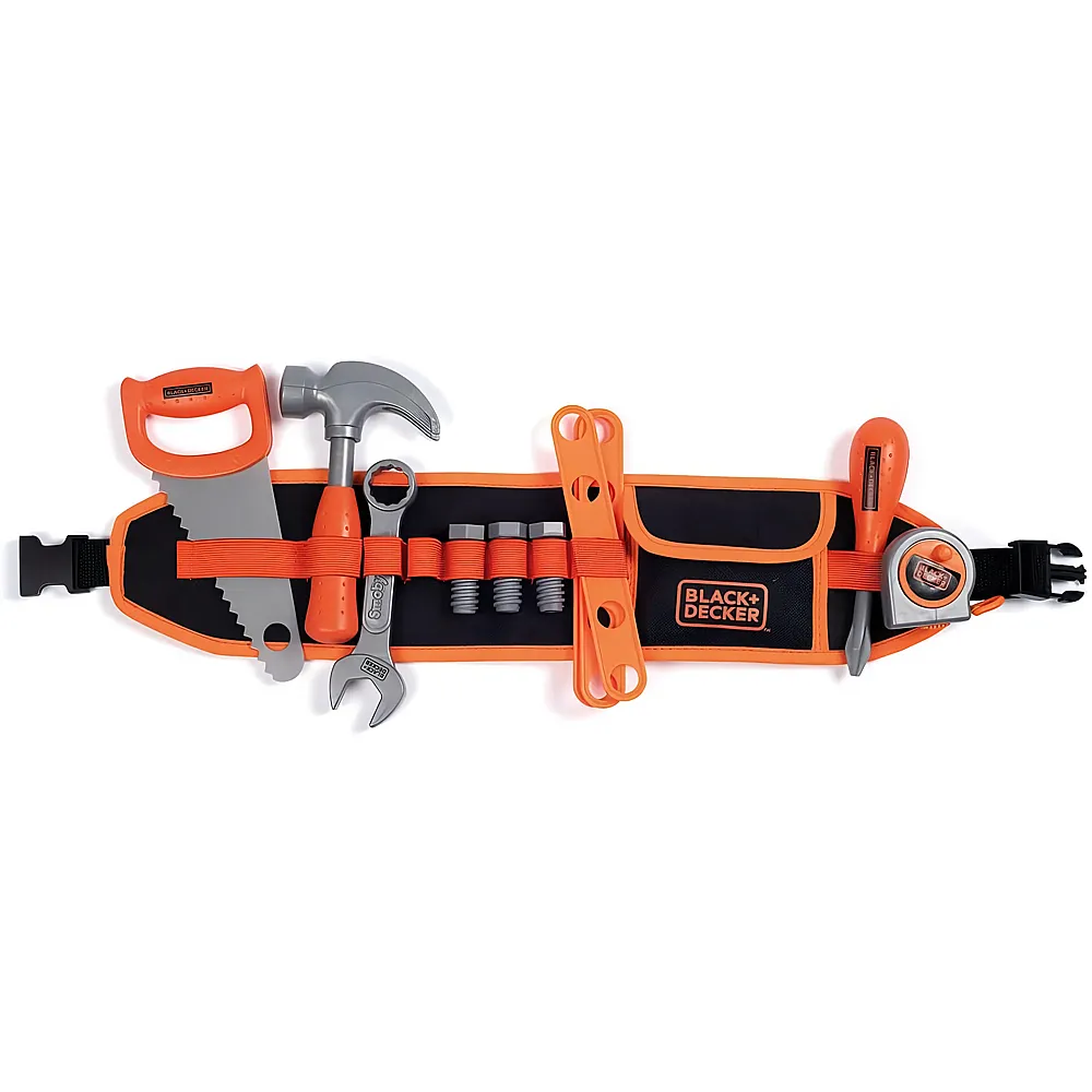 Smoby Black & Decker Werkzeugg�rtel mit Werkzeugen 12Teile