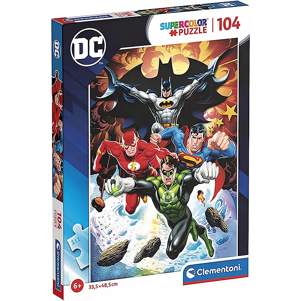 Clementoni Puzzle Supercolor DC Comics 104Teile