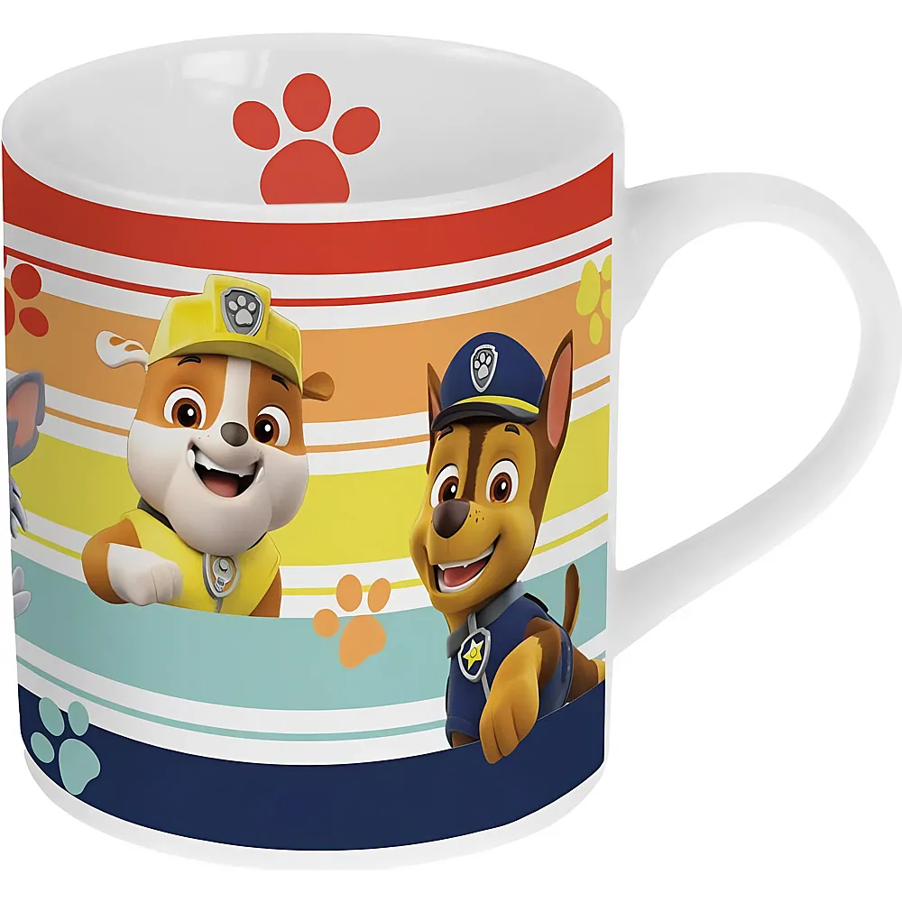 p:os Paw Patrol Porzellan-Tasse Chase, Rubble & Zuma - 200 ml