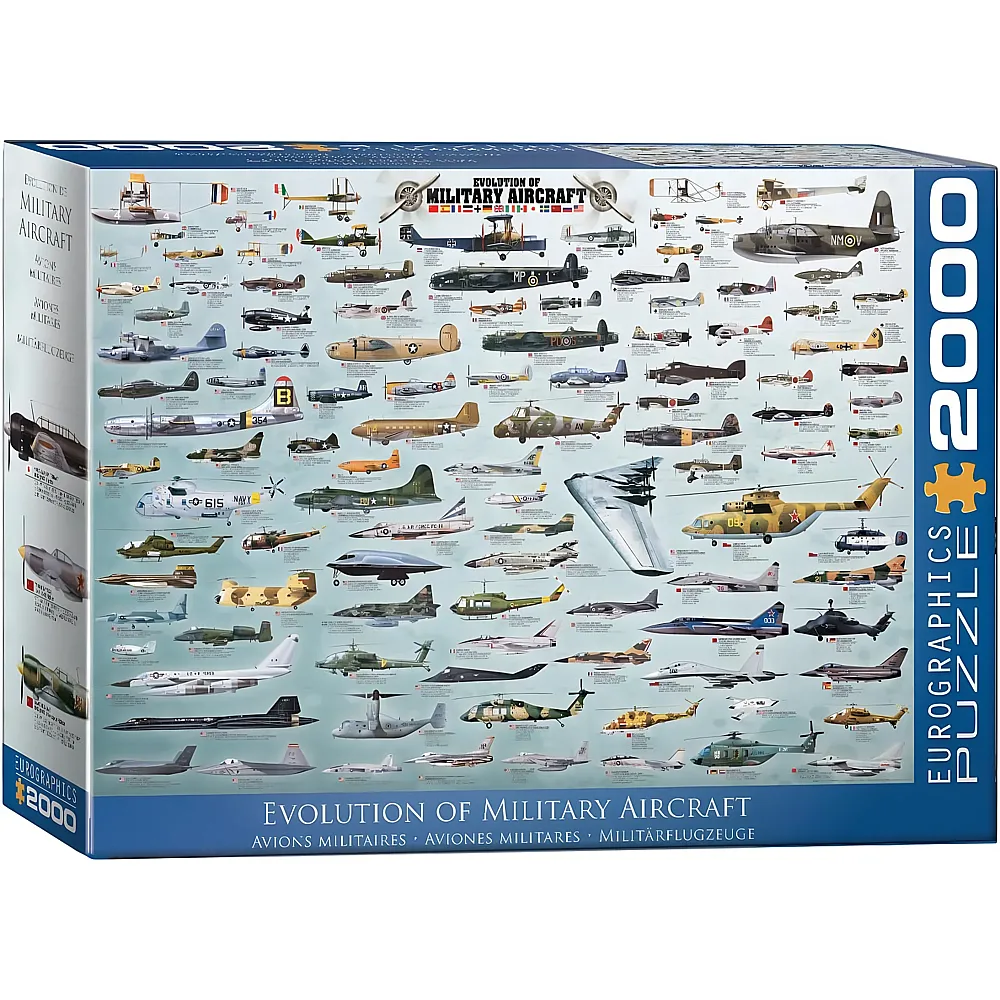 Eurographics Puzzle Kriegsflugzeuge Evolution - 2000 Teile