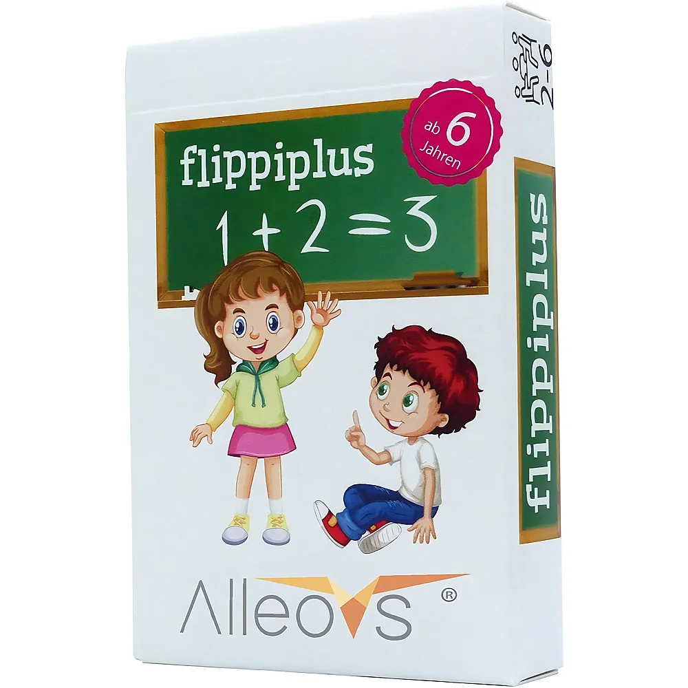 Alleovs Flippiplus - Schnelles Kopfrechnen �ben - Mathespiele f�r die Grundschule - Rechnen bis 100-1x1 Lernen Spiel - Einschulung - Schulstart - Reisespiel