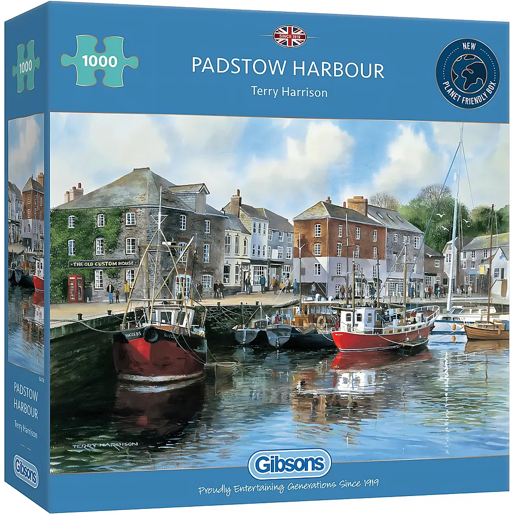 Gibsons Puzzle Terry Harrison Padstow Harbour - 1000 Teile