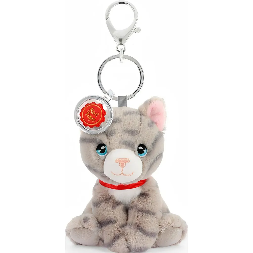 meinspielzeug - KeelToys Keeleco Schl�sselanh�nger Katze - 12 cm | Accessoires