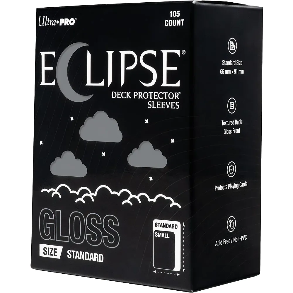 Ultra Pro ECLIPSE Gloss Grey Deck Protector Sleeves Standard 105 - Brands