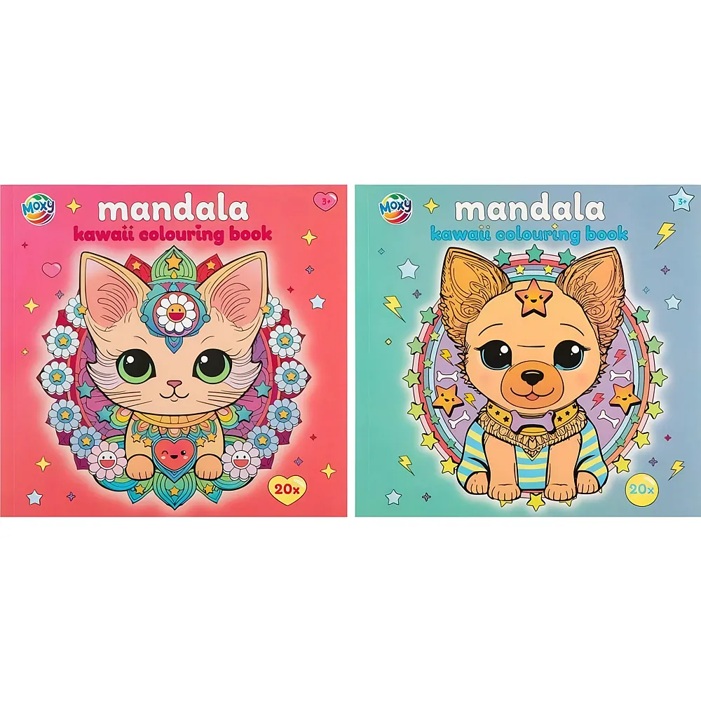 Sombo Malbuch Mandala Kawaii ass. 20 Bl�tter, 21.8x21cm
