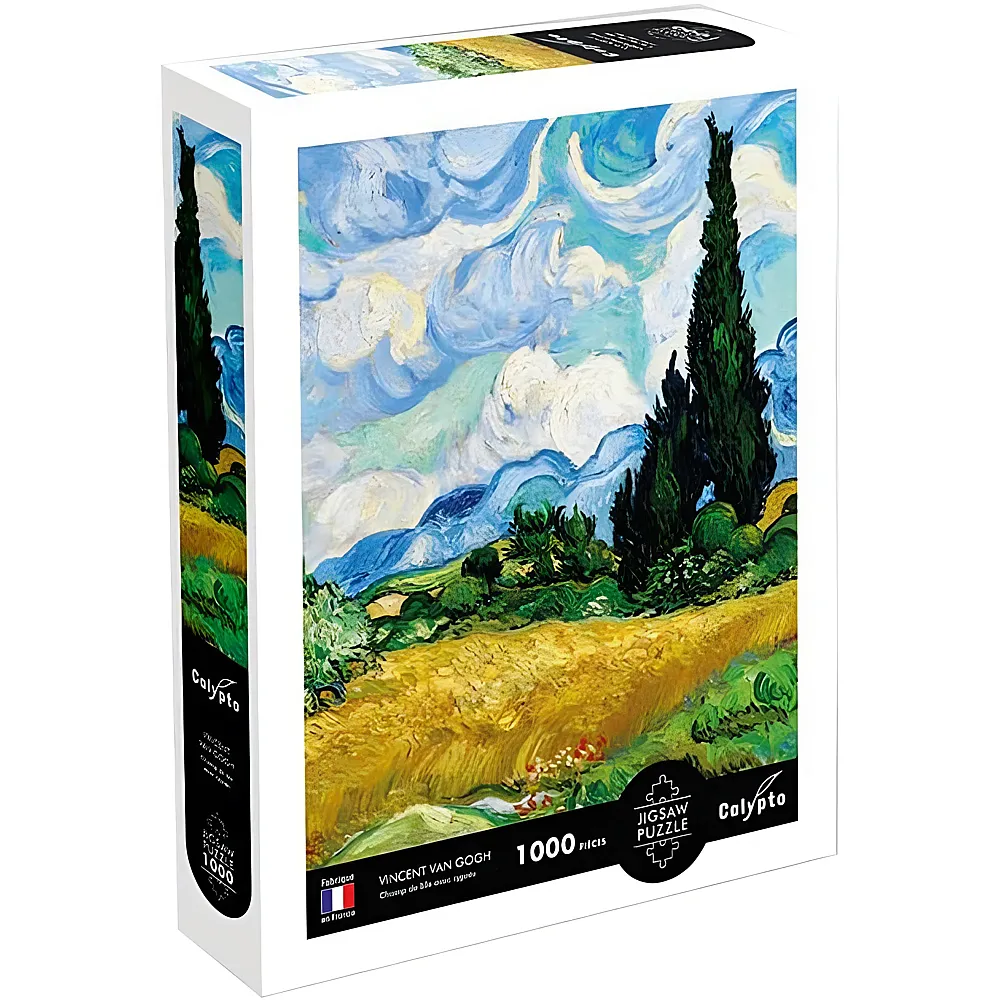 Calypto Puzzle Weizenfeld mit Zypressen - 1000 Teile