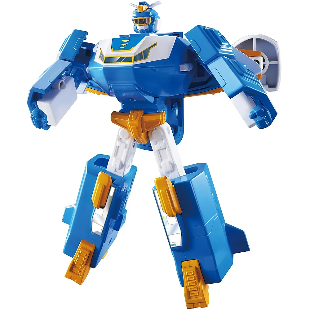 Alpha Toys Super Wings 2in1 Mini World Aircraft Transforming Robot mit Licht & Sound 18cm
